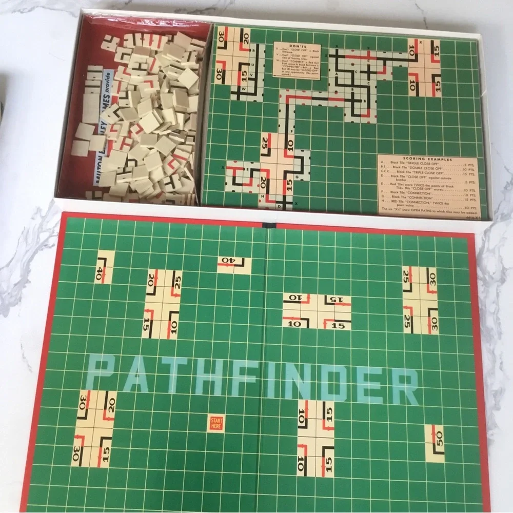 Pathfinder Board Game Milton Bradley Classic Strategy Complete VTG 1954 MB #4416